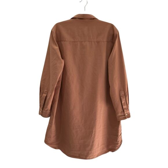 Frank & Eileen Mary Classic Shirtdress Famous Denim 100% Cotton Desert Size XL - Picture 8 of 13